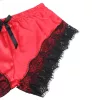 SUBBLIME - 953959 CASUAL SELYEM HÁLÓINGET + CSIPKE NADRÁG FEKETE/PIROS S/M