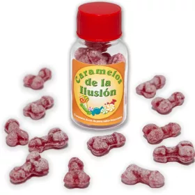 Diablo Picante – eper ízű péniszcukorka, 12 db