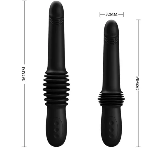 Dildo fekvőtámaszával Pretty Love Pazuzu 15 x 3,5 cm