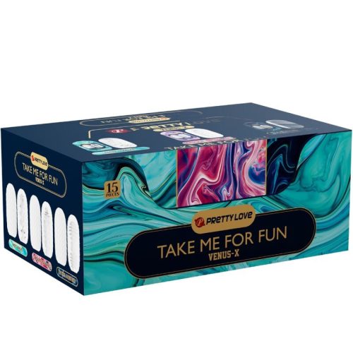 PRETTY LOVE - VENUS X 15 SZILIKON FÉRFI MASZTURBÁTOR FEHÉR