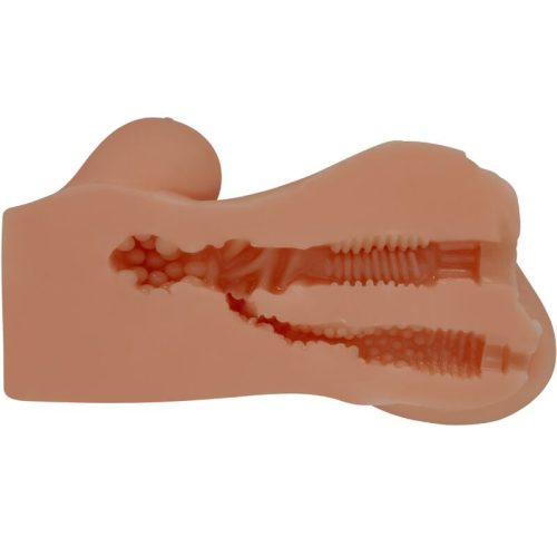 CRAZY BULL - HANNAH DUPLA MASZTURBÁTOR VAGINA ÉS ANUS REALISTA MULATTO