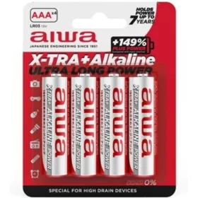 AIWA - prémium X-TRA AAA alkáli elem csomag (4 db)