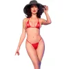 CHILIROSE - Érzéki mikro bikini piros S/M méretben