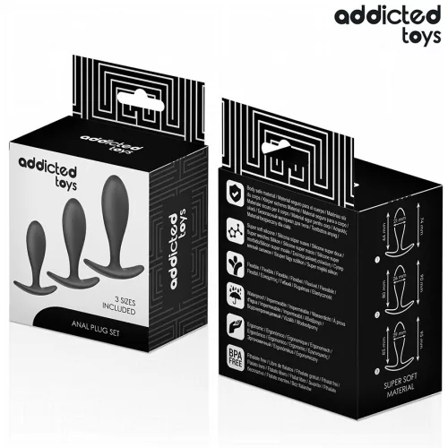 ADDICTED TOYS - 3 ANÁLIS DUGÓ SZILIKON MODEL 2