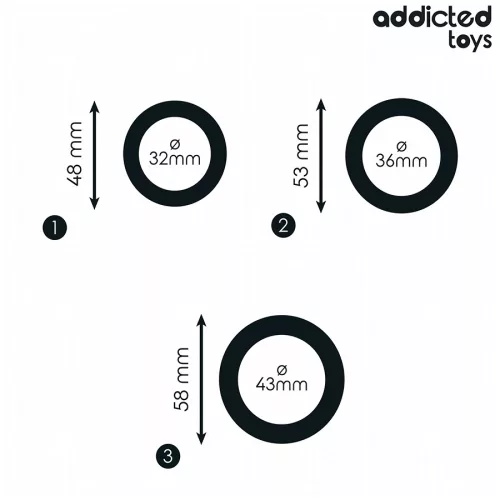ADDICTED TOYS - 1. modell szilikon gyűrű készlet