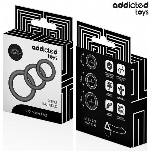 ADDICTED TOYS - 1. modell szilikon gyűrű készlet