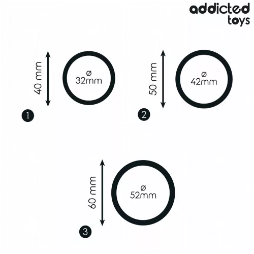 ADDICTED TOYS - SZETT SZILIKON GYŰRŰK MODELL 2