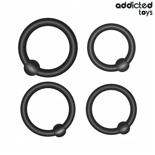 ADDICTED TOYS - NYOMÁSSZILIKON GYŰRŰK KÉSZLETE