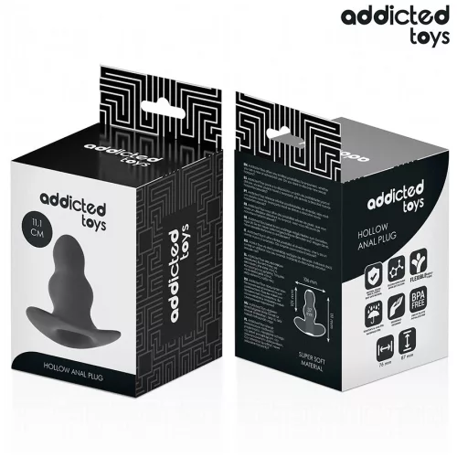 ADDICTED TOYS – üreges szilikon anál plug L 11,1 cm