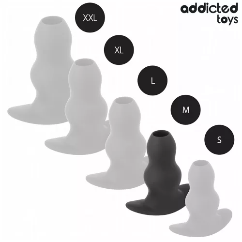 ADDICTED TOYS - üreges szilikon análplug M-es méret 9,6 cm