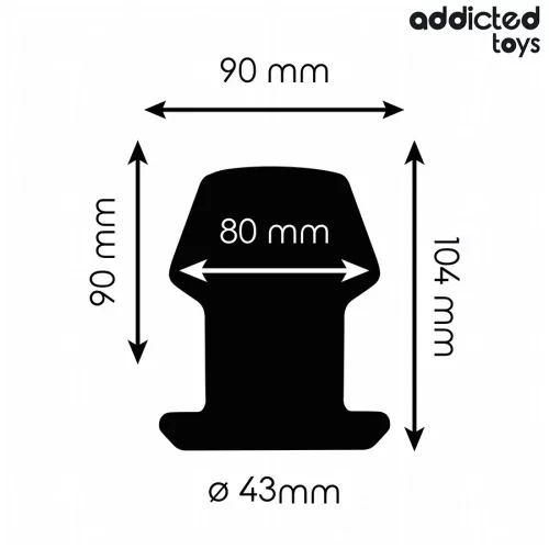 ADDICTED TOYS – extrém üreges szilikon anál dugó L 10,4 cm