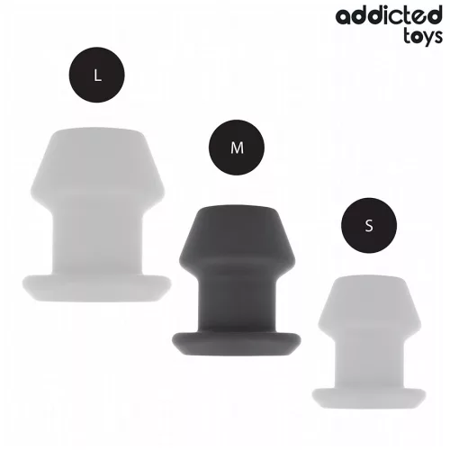 ADDICTED TOYS – extrém üreges anális dugó, szilikon, M-es 8,7 cm