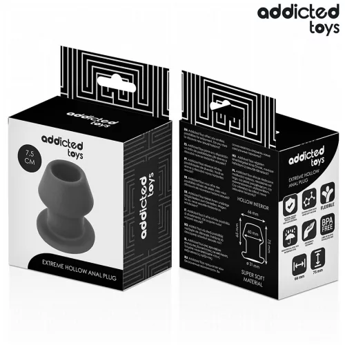ADDICTED TOYS – extrém üreges análplug szilikonban, S méret