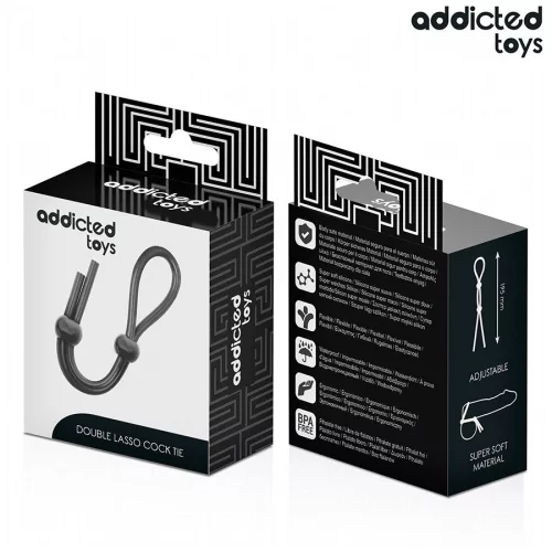 ADDICTED TOYS - SZILIKON KÖTÉL A DUPLA HUROKÚ PÉNISZHEZ