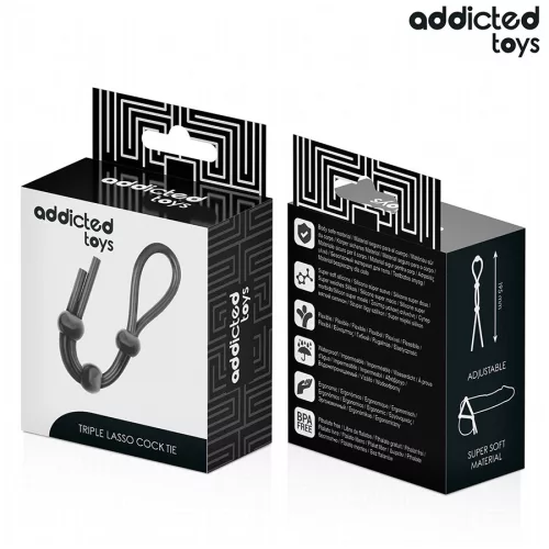 ADDICTED TOYS – SZILIKON KÖTÉL A TRIPLE LOOP PÉNISZHEZ