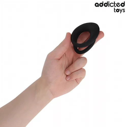 ADDICTED TOYS - DUPLA TEXTURÁLT PÉNISZGYŰRŰ