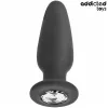 ADDICTED TOYS - gyöngyös szilikon análzáró (L, 12,6 cm)