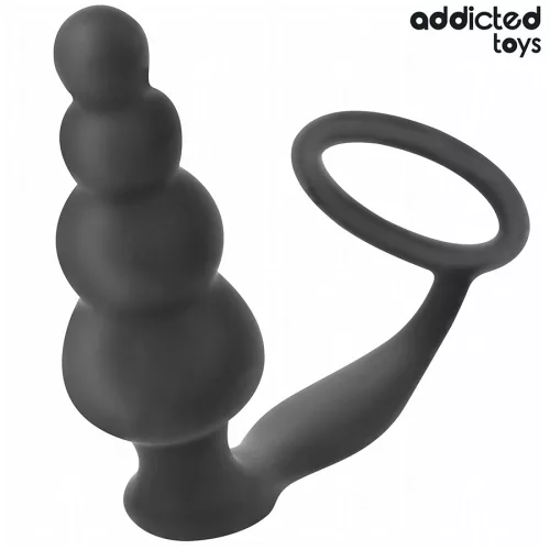 ADDICTED TOYS – szilikon anális plug gyűrűvel, Modell 5