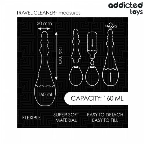 ADDICTED TOYS – prémium szilikon utazó tisztító eszköz