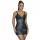 SUBBLIME - 957575 BŐR ZIPZÁROS RUHA FEKETE L/XL