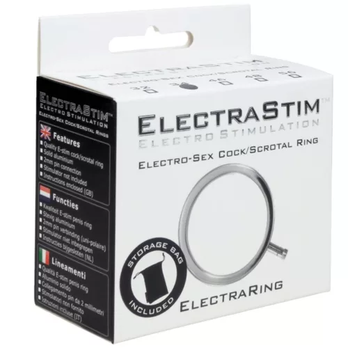 ELECTRASTIM – prémium fém péniszgyűrű 34 mm