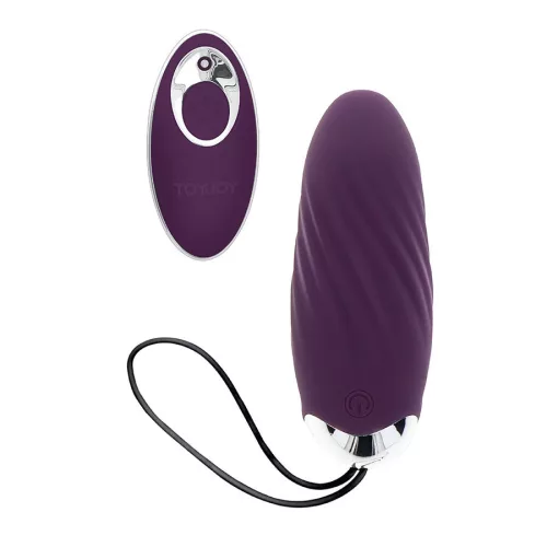 TOYJOY - BOLDOGSÁG KOPOG KOPOG EGGSTAVAGANT VIBRÁTOR TÁVIRÁNYÍTÓVAL, LILA