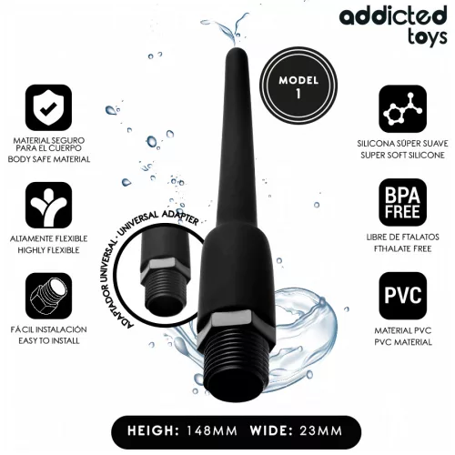 ADDICTED TOYS - anális tisztító univerzális adapterrel