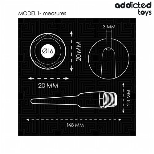 ADDICTED TOYS - anális tisztító univerzális adapterrel