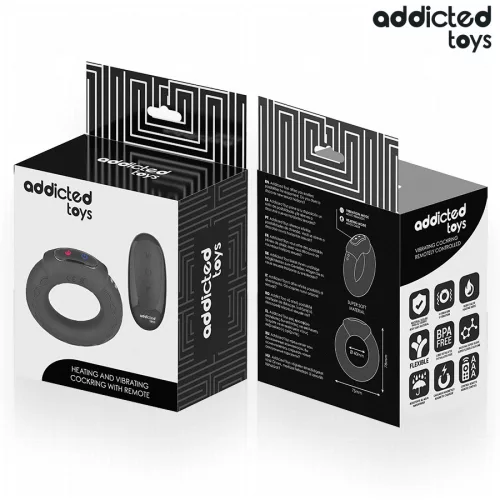 ADDICTED TOYS - HŐHATÁSÚ REZGŐ FARKASGYŰRŰ TÁVIRÁNYÍTÓ