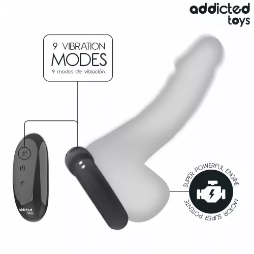ADDICTED TOYS - HŐHATÁSÚ REZGŐ FARKASGYŰRŰ TÁVIRÁNYÍTÓ