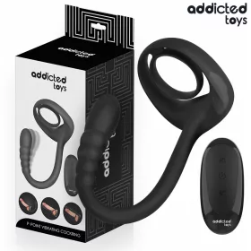   ADDICTED TOYS - P-SPOT VIBRÁLÓ FARKAS GYŰRŰ TÁVIRÁNYÍTÓ
