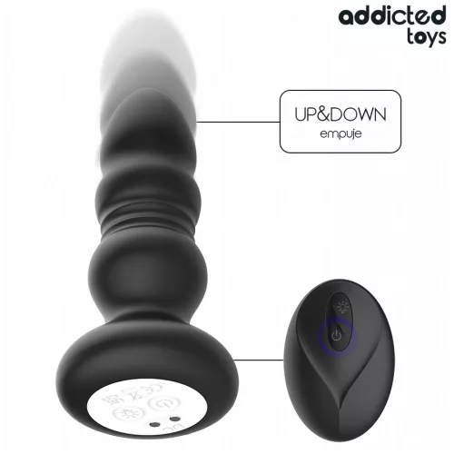 ADDICTED TOYS – forgó, vibráló anális dugó távirányítóval