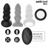 ADDICTED TOYS – forgó, vibráló anális dugó távirányítóval
