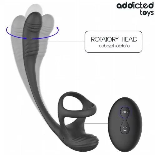 ADDICTED TOYS – vibráló análdugó herék stimulálóval
