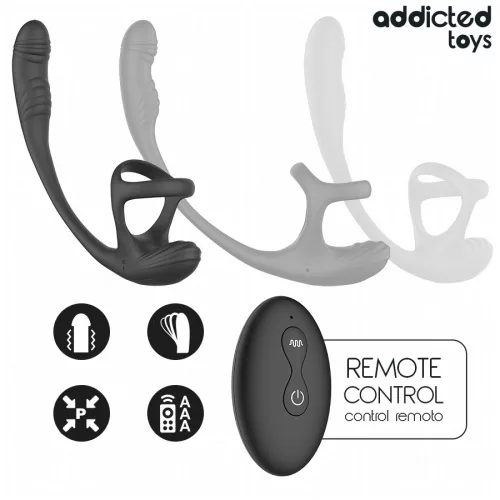 ADDICTED TOYS – vibráló análdugó herék stimulálóval
