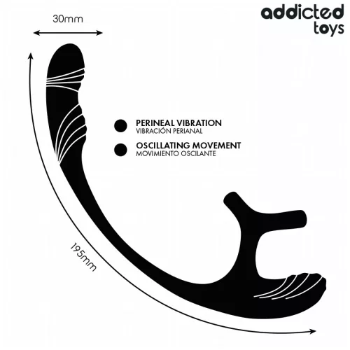 ADDICTED TOYS – vibráló análdugó herék stimulálóval
