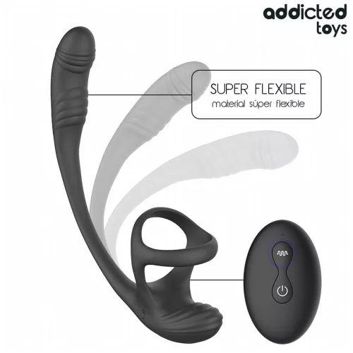 ADDICTED TOYS – vibráló análdugó herék stimulálóval