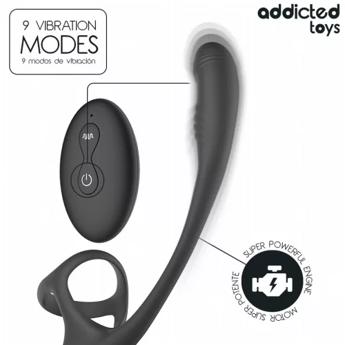 ADDICTED TOYS – vibráló análdugó herék stimulálóval