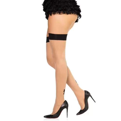 LEG AVENUE - 1963 SPANDEX HÁTVARRÁS HARISNYÁK FEKETE - EGY MÉRET