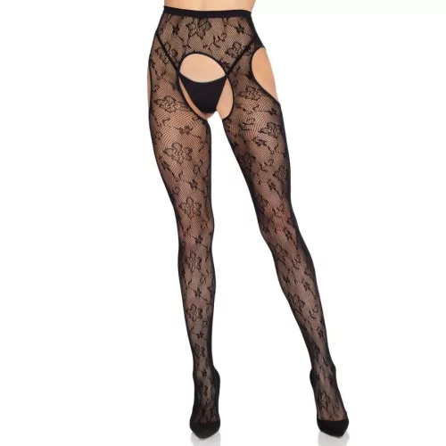 LEG AVENUE - 1967 BLOOM NET NADRÍTÓHARISNYA FEKETE - EGY MÉRET