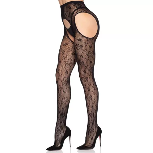 LEG AVENUE - 1967 BLOOM NET NADRÍTÓHARISNYA FEKETE - EGY MÉRET