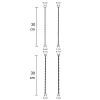 4 db kezdő urethral rúd szett – 30 cm, 3-6 mm átmérő