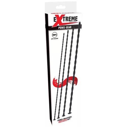 4 db kezdő urethral rúd szett – 30 cm, 3-6 mm átmérő