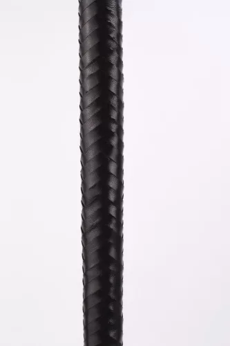 28" Kid Leather 9 Tails Flogger Black