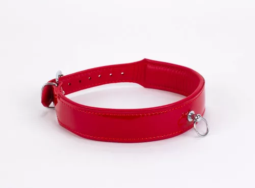 Patent Leather with Lamb Leather Backing Red