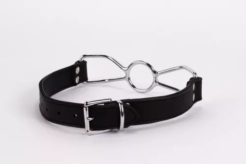 Calf Softy Leather Top and Lamb Leather Padding with Stainless Steel Mouth Piece Black