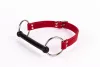 Calf Softy Leather Top and Lamb Leather padding with Silicone Mouth Piece Red