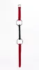 Calf Softy Leather Top and Lamb Leather padding with Silicone Mouth Piece Red
