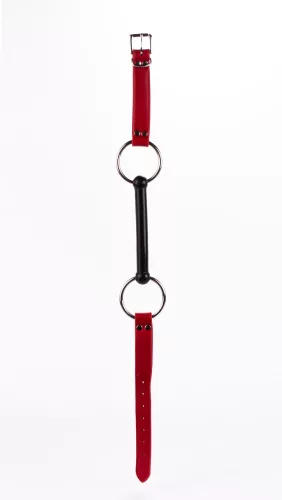 Calf Softy Leather Top and Lamb Leather padding with Silicone Mouth Piece Red