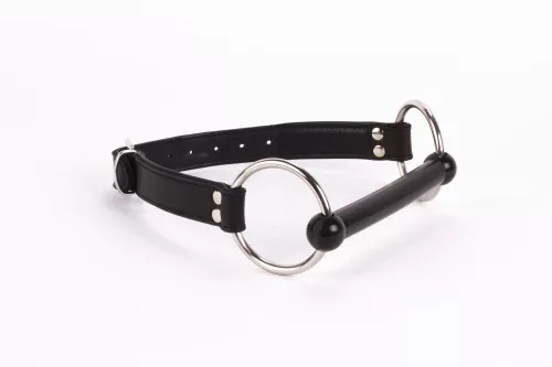 Calf Softy Leather Top and Lamb Leather padding with Silicone Mouth Piece Black
